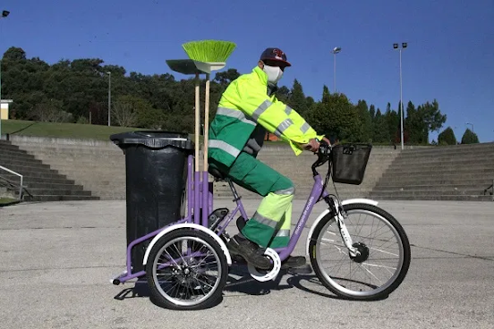 Anadia adquire bicicleta elétrica para auxiliar limpeza urbana