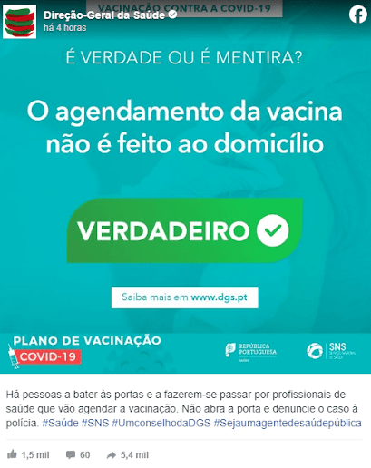Alerta do SNS e DGS. “Há burlões a bater às portas” para agendar vacinação