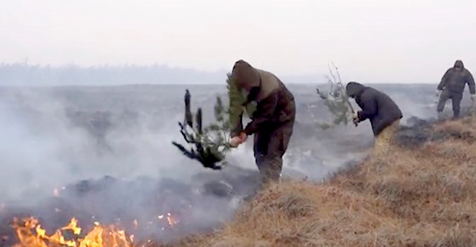 Incêndio começou quando estavam 20 graus negativos