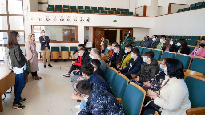 Águeda | Câmara recebeu grupo de alunos de Erasmus da Escola Marques de Castilho