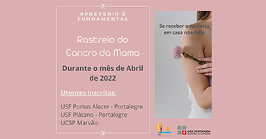 Rastreio Cancro da Mama 2022 Portalegre e Marvão