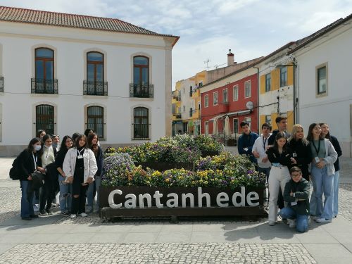 Vereadora Célia Simões falou de igualdade do género na EB 2,3 Marquês de Marialva. Projeto Erasmus+ traz a Cantanhede alunos espanhóis e italianos