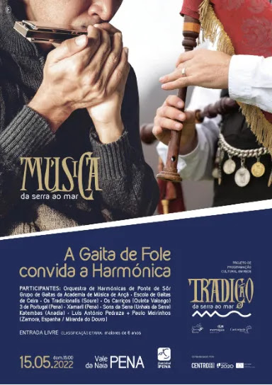 “A Gaita de Fole convida a Harmónica” neste Domingo, na Pena!