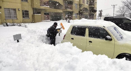 Forte tempestade de neve atinge Japão há mais de uma semana