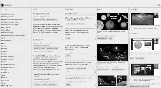 Universidade de Coimbra lança plataforma digital ligada às Ciências Planetárias