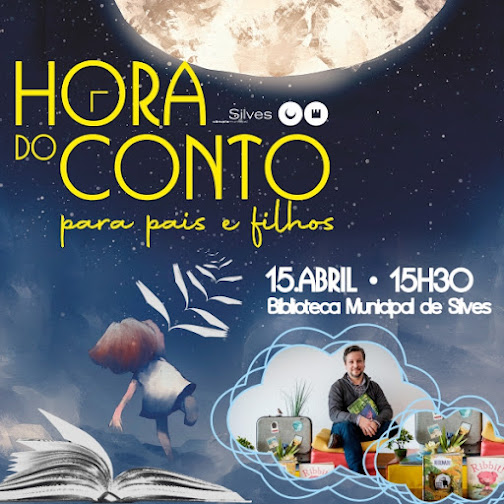 “HORA DO CONTO” TRAZ BRUNO BATISTA À BIBLIOTECA MUNICIPAL DE SILVES NO DIA 15 DE ABRIL