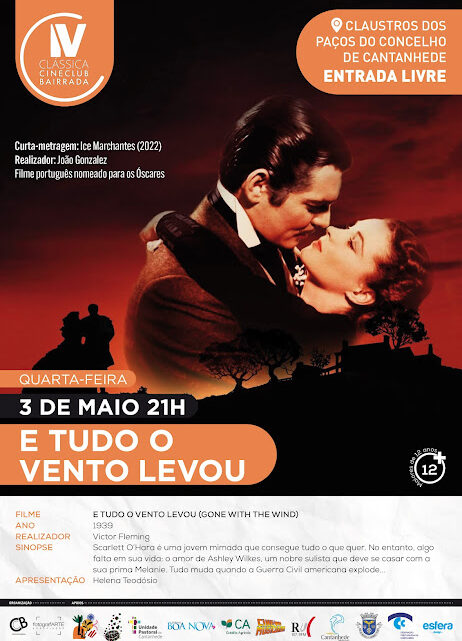 Cantanhede | “4ª Clássicas” regressam esta quarta-feira, 3 de maio. Claustros Paços do Concelho acolhem sessão de cinema