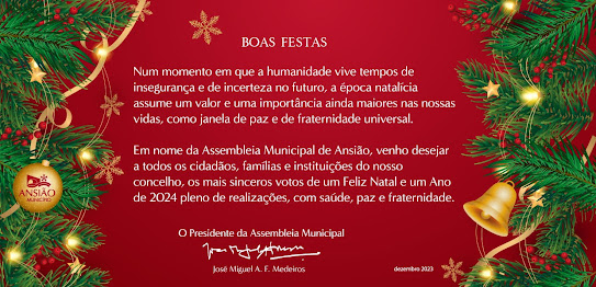 Mensagem de Boas Festas | Assembleia Municipal de Ansião
