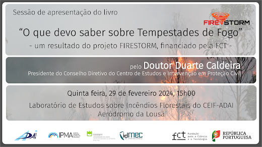 Universidade de Coimbra apresenta livro sobre tempestades de fogo