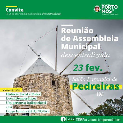 Sessão da Assembleia Municipal de Porto de Mós Descentralizada | 23 de fevereiro de 2024
