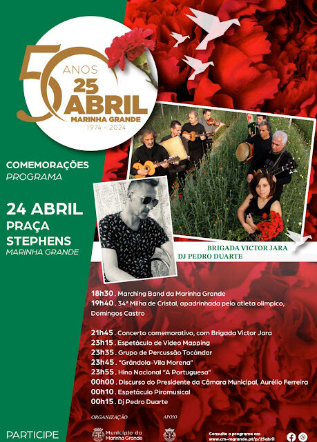 MARINHA GRANDE CELEBRA 50 ANOS DO 25 DE ABRIL COM 50 EVENTOS