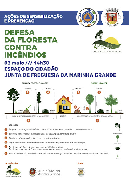SENSIBILIZAÇÃO PARA A PREVENÇÃO DE INCÊNDIOS ATÉ 10 DE MAIO