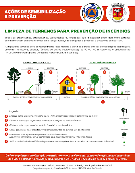 Marinha Grande | LIMPEZA DE TERRENOS OBRIGATÓRIA ATÉ 30 DE ABRIL