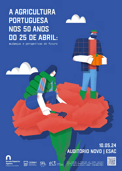 10 de maio | 09h30 – 18h30 | ESAC, Auditório E. “A agricultura portuguesa nos 50 anos do 25 de abril” em foco na ESAC