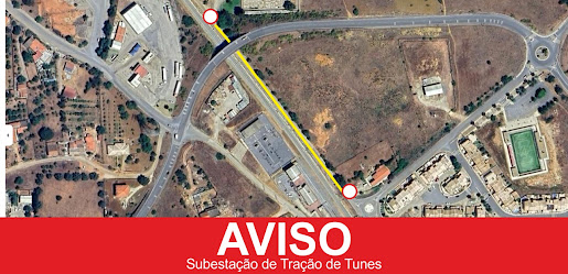 CONDICIONAMENTO DE TRÂNSITO NA SUBESTAÇÃO DE TRAÇÃO DE TUNES DE 27 A 29 DE MAIO ENTRE AS 23H15 E AS 06H15