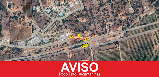 INTERRUPÇÃO DE TRÂNSITO ENTRE 11 E 17 DE JUNHO NA RUA DO POÇO FRITO NA UNIÃO DE FREGUESIAS DE ALCANTARILHA E PÊRA ENTRE AS 08H00 E AS 17H00