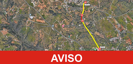 CORTE DE TRÂNSITO NO CAMINHO AGRÍCOLA CARRASCAL NA FREGUESIA DE ARMAÇÃO DE PÊRA PROLONGADO ATÉ AO DIA 17 DE JUNHO