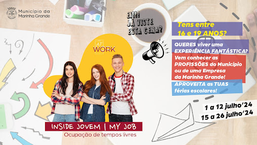 Marinha Grande | INSIDE JOVEM – MY JOB OCUPA JOVENS NAS FÉRIAS