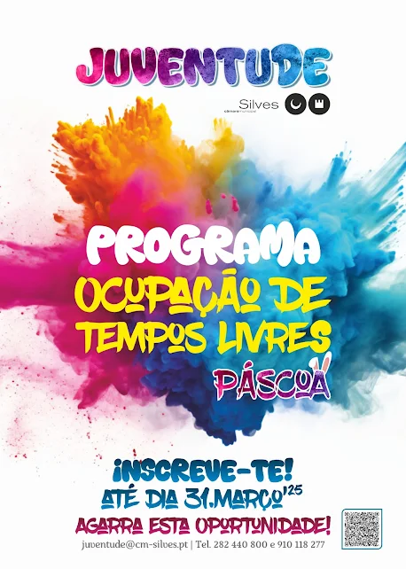 Silves | INSCRIÇÕES PARA PROGRAMA DE OCUPAÇÃO DE TEMPOS LIVRES JUVENTUDE – PÁSCOA DECORREM ATÉ 31 DE MARÇO