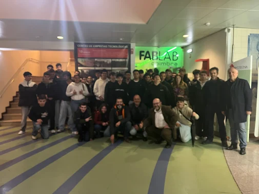 Fablab Coimbra recebe visita de estudo de alunos do Agrupamento de Escolas de Montemor-o-Velho