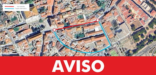 RUA DR. FRANCISCO VIEIRA, EM SILVES, SOFRE CORTE DE TRÂNSITO NO DIA 23 DE JUNHO