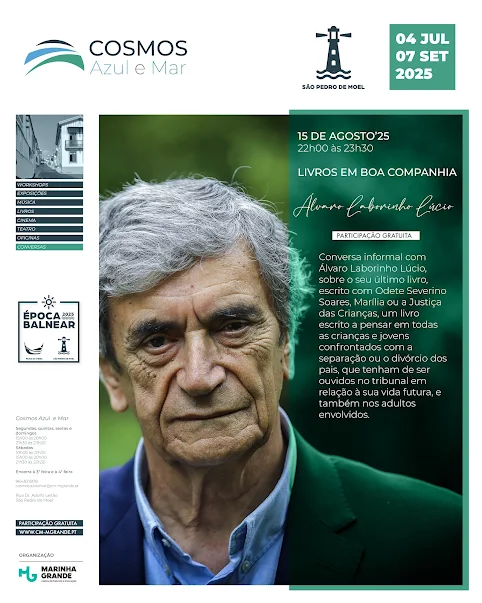 Marinha Grande | ÁLVARO LABORINHO LÚCIO APRESENTA NOVO LIVRO EM SÃO PEDRO DE MOEL