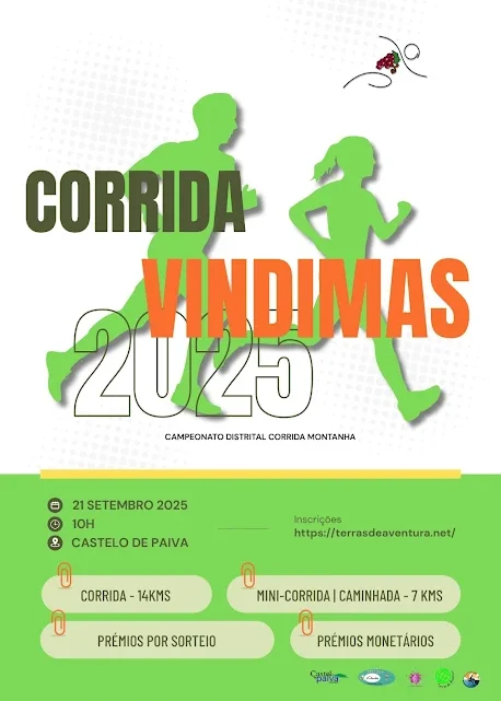 Prova de Corrida em Montanha continua como cartaz de referência. Castelo de Paiva acolhe no Domingo 17ª edição da Corrida das Vindimas