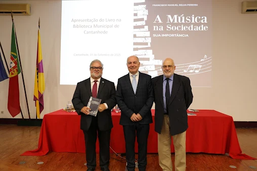 Cantanhede | Na segunda-feira, dia 01 de setembro. Francisco Relva Pereira apresentou livro sobre a importância da música na sociedade
