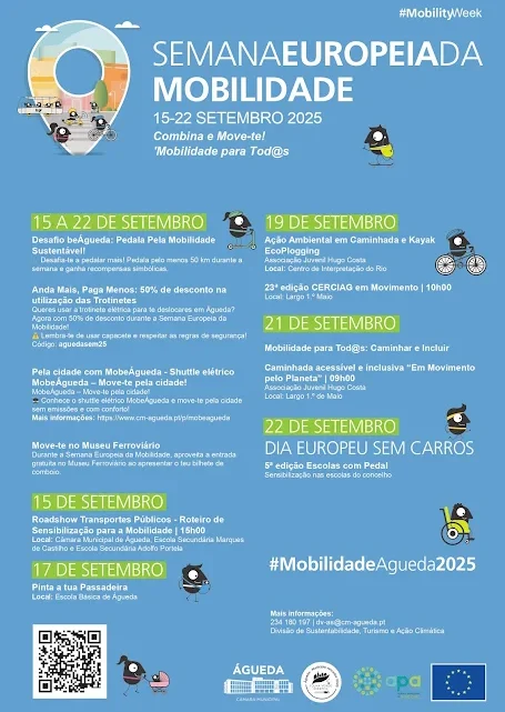 Câmara Municipal de Águeda promove atividades no âmbito da Semana Europeia da Mobilidade e Dia Europeu Sem Carros