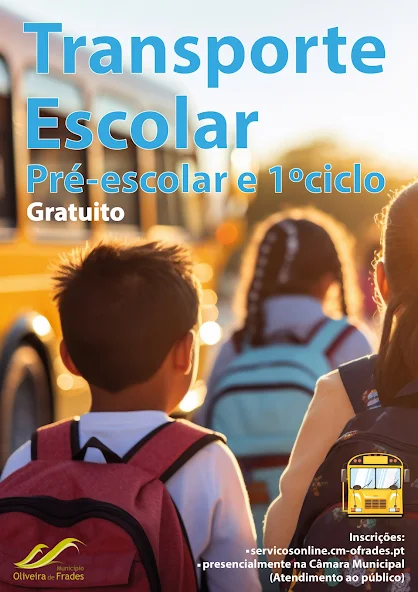 Oliveira de Frades | Transporte escolar gratuito | Pré-escolar e 1º Ciclo