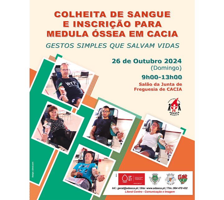“DÁDIVA A DÁDIVA SALVAMOS + VIDAS!” . Cacia