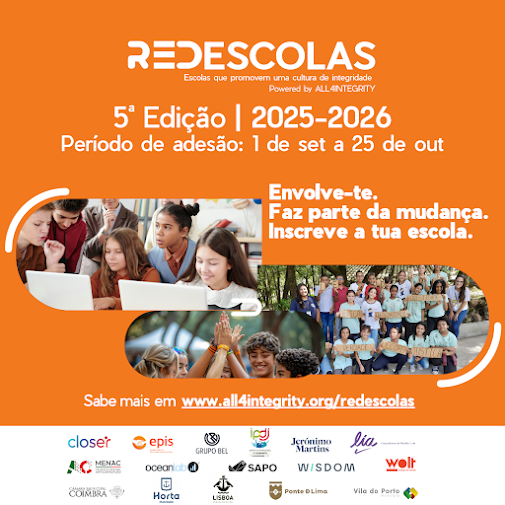5ª EDIÇÃO REDESCOLAS ANTICORRUPÇÃO | Período de adesão até 25 de outubro