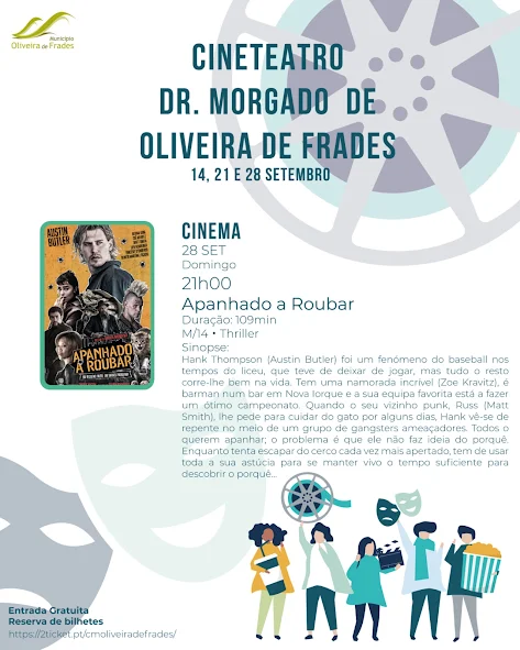 Sessão de cinema “Apanhado a roubar” | 28 SET | 21h00 | Cineteatro Dr. Morgado – Casa das Artes de Oliveira de Frades