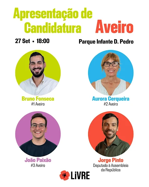 LIVRE apresenta candidatura autárquica em Aveiro
