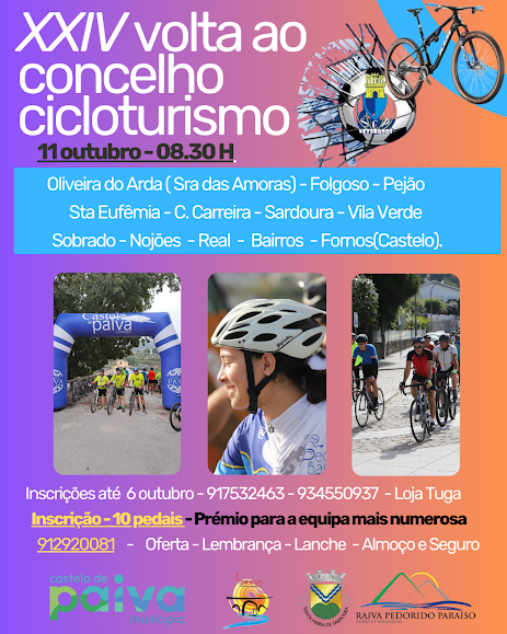 Vem aí mais uma volta ao concelho em Cicloturismo. As inscrições já estão abertas.