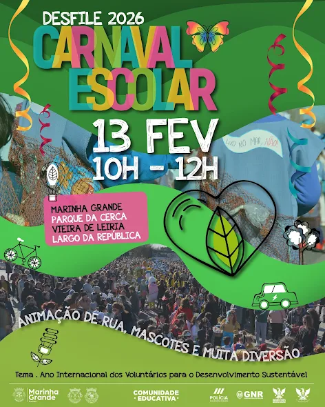 DESFILES DE CARNAVAL DAS ESCOLAS ANIMAM MARINHA GRANDE E VIEIRA DE LEIRIA