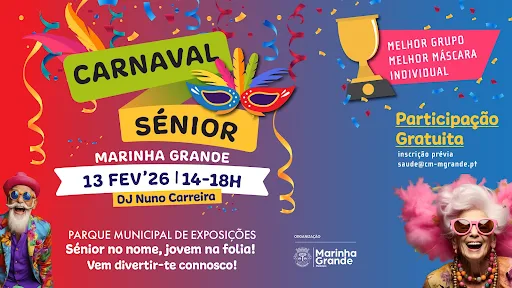 MUNICÍPIO DA MARINHA GRANDE PROMOVE TARDE DE FOLIA DEDICADA À POPULAÇÃO SÉNIOR