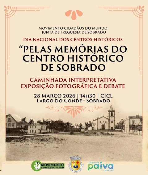 CAMINHADA INTERPRETATIVA EM CASTELO DE PAIVA NO DIA NACIONAL DOS CENTRO HISTÓRICOS