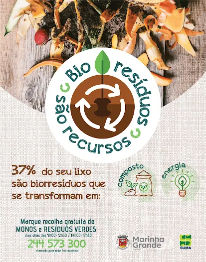 MARINHA GRANDE PROMOVE SUSTENTABILIDADE COM RECOLHA DE BIORRESÍDUOS