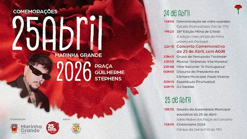 MARINHA GRANDE CELEBRA O 25 DE ABRIL COM AGIR