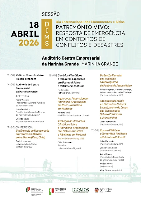 MARINHA GRANDE ACOLHE EVENTO NACIONAL DO DIA INTERNACIONAL DOS MONUMENTOS E SÍTIOS 2026