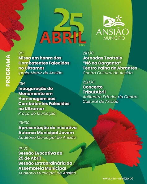 Homenagem aos combatentes de Ansião falecidos no Ultramar integra comemorações do 25 de abril