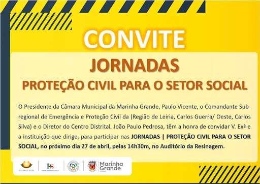 MARINHA GRANDE RECEBE JORNADAS DE PROTEÇÃO CIVIL PARA O SETOR SOCIAL