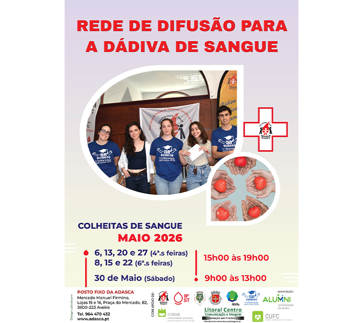 REDE DE DIFUSÃO PARA A DÁDIVA DE SANGUE – é o lema para o ano 2026.
