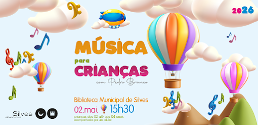 MÚSICA PARA CRIANÇAS NA BIBLIOTECA MUNICIPAL DE SILVES NO DIA 02 DE MAIO