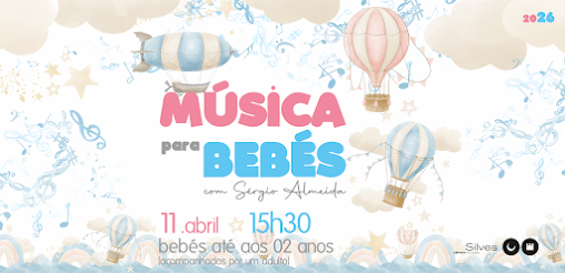MÚSICA PARA BEBÉS REGRESSA À BIBLIOTECA MUNICIPAL DE SILVES, NO DIA 11 DE ABRIL