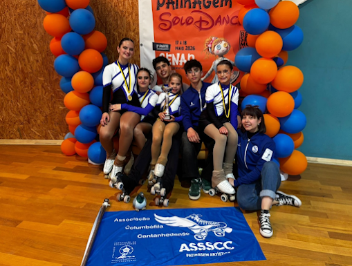 SECÇÃO DE PATINAGEM DA SOCIEDADE COLUMBÓFILA RENOVA TÍTULO REGIONAL DE SOLO DANCE E CONQUISTA OURO EM PARES DE DANÇA NO ESCALÃO DE JUNIORES