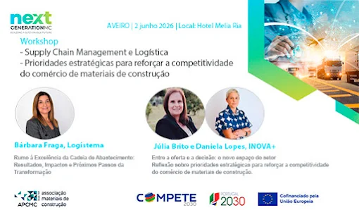 Workshop: Supply Chain Management e Logística e Prioridades estratégicas para reforçar a competitividade do comércio de materiais de construção || Aveiro – 2 junho