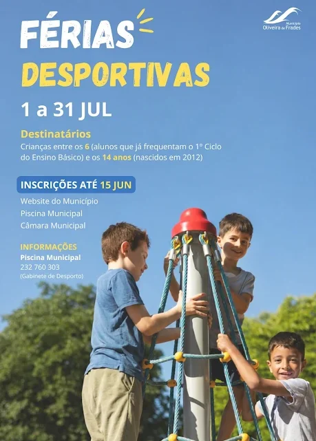 Oliveira de Frades | Férias Desportivas | Inscrições abertas