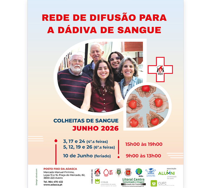 REDE DE DIFUSÃO PARA A DÁDIVA DE SANGUE – é o lema para o ano 2026.